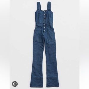 Aerie Kick Flare Overalls M